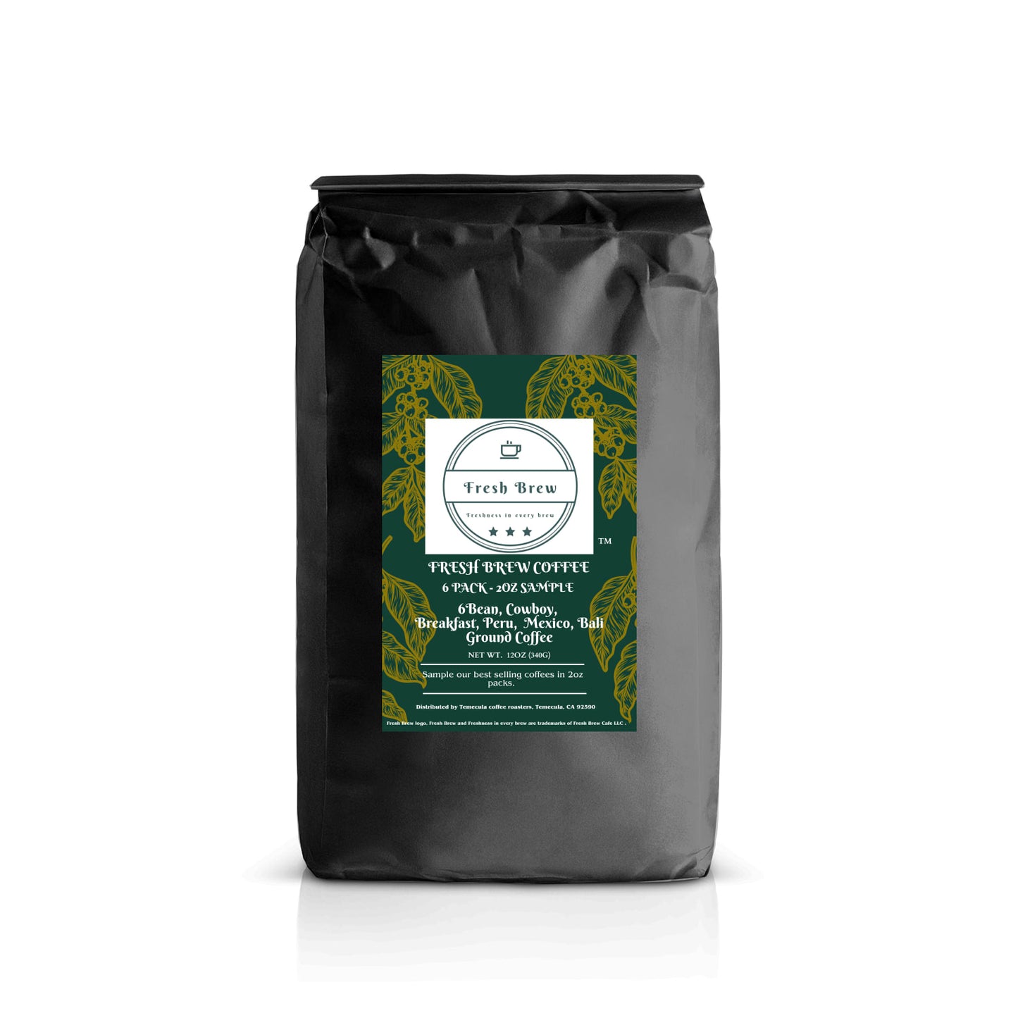 Best Sellers Sample Pack: 6Bean, Cowboy, Breakfast, Peru, Mexico, Bali