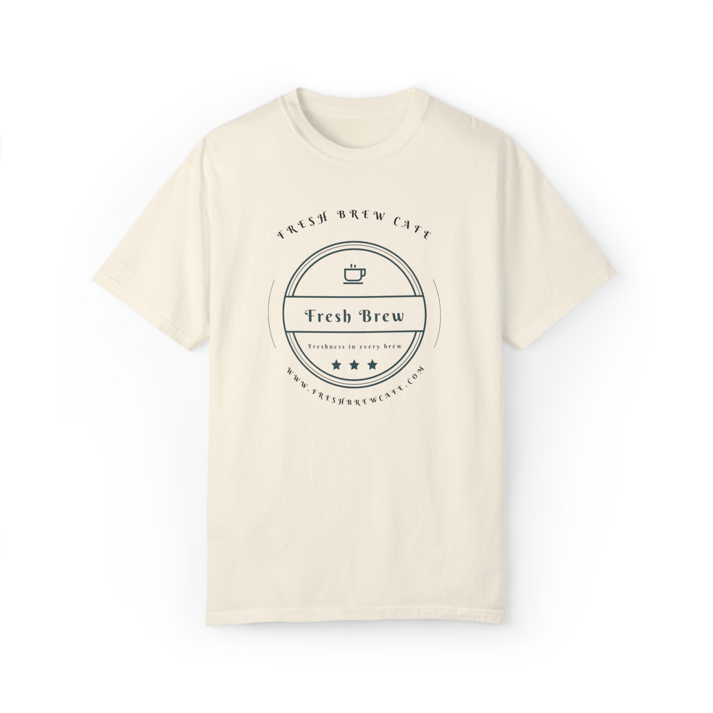 Unisex-T-Shirt mit stückgefärbtem FBC-Muster 