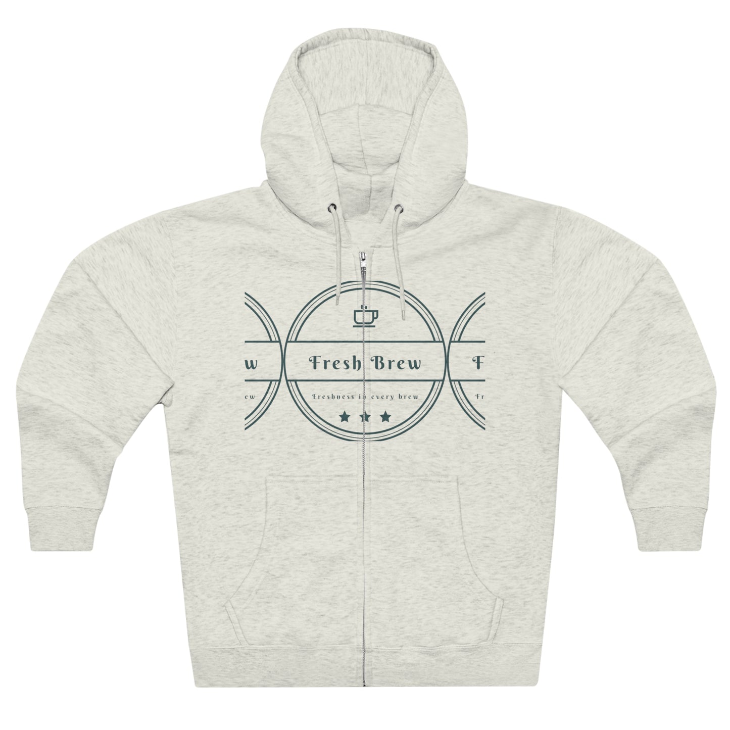 Unisex Premium FBC Hoodie mit durchgehendem Reißverschluss 