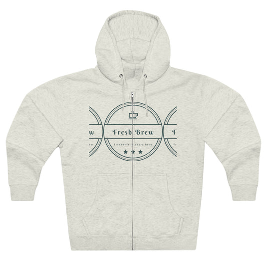 Unisex Premium FBC Hoodie mit durchgehendem Reißverschluss 