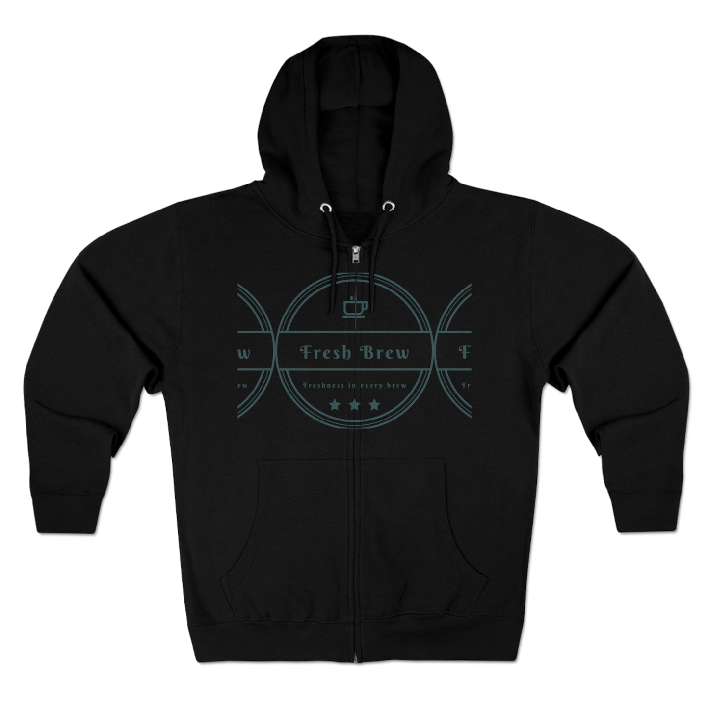 Unisex Premium FBC Hoodie mit durchgehendem Reißverschluss 