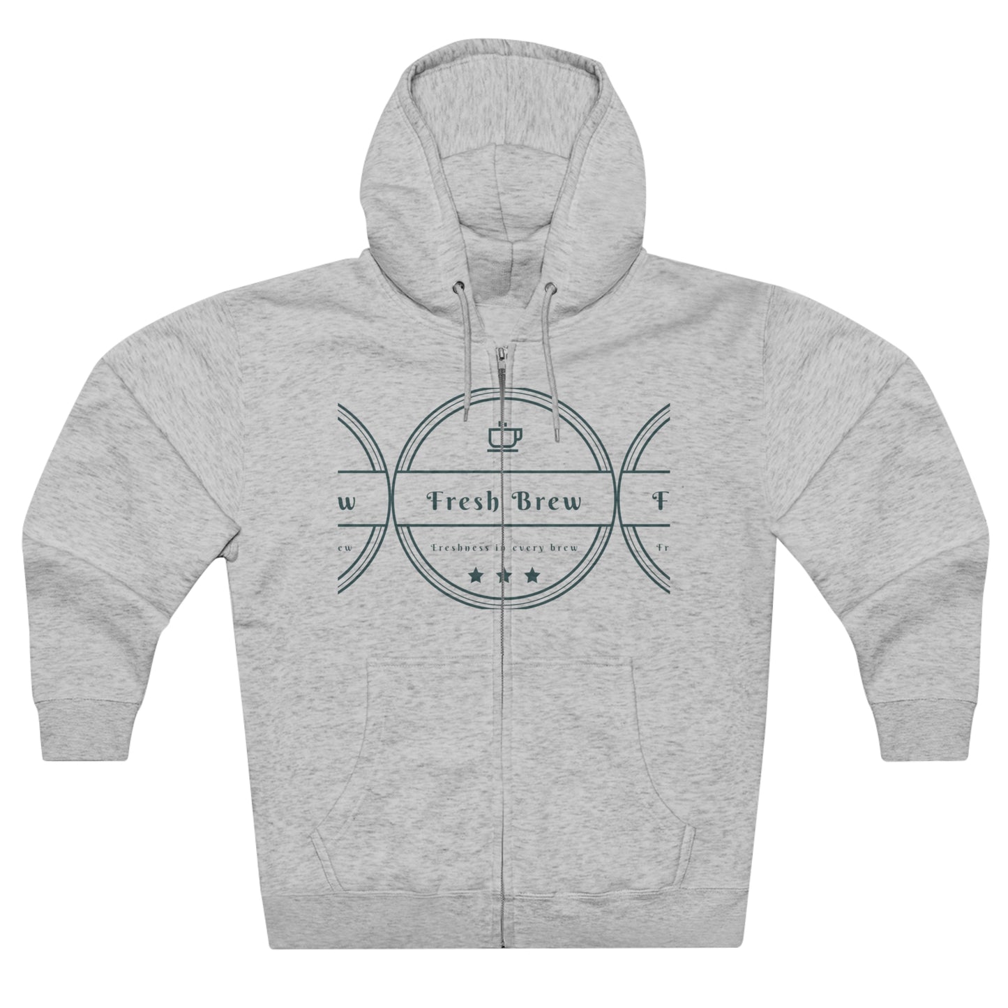 Unisex Premium FBC Hoodie mit durchgehendem Reißverschluss 