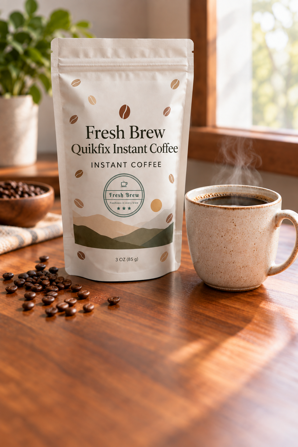 Updated Fresh Brew coffee bag image